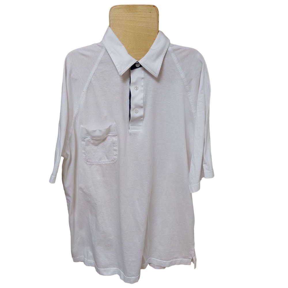 Arnold Palmer Shirt Mens XL Tall White Short Sleeve Polo Golf Activewear
